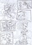 angry anthro arm_on_leg arm_on_own_leg attack black_and_white boots bottomwear canid canine charge clothing comic confident cracked_wall cracks crash crouching curled_tail damaged_wall dialogue dropping duncan_(kitfox_crimson) english_text eye_patch eyes_closed eyewear fight footwear fur general_sonov gesture getting_up growling hair hand_gesture hand_in_pocket kangaroo kitfox-crimson kneeling lifting long_hair macropod male mammal marsupial military_uniform monochrome motion_lines open_mouth pants pockets pointing shirt shoes sketch smile socks speech_bubble speed_lines spiral_eyes stolen_generation tail text topwear unconscious uniform