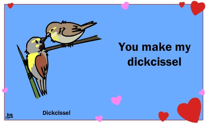 <3 ambiguous_gender animated avian bird birdcheese black_eyes english_text feral holidays humor pun text valentine's_day
Rating: Safe
Score: 2
User: DeltaFlame
Date: February 26, 2015 <3 ambiguous_gender animated avian bird birdcheese black_eyes english_text feral holidays humor pun text valentine's_day
Rating: Safe
Score: 2
User: DeltaFlame
Date: February 26, 2015