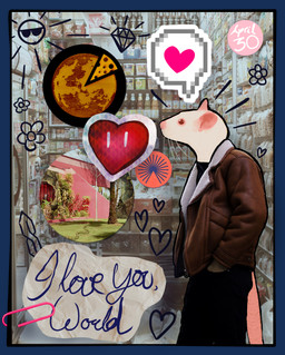 anthro clothed clothing heart_symbol male photo_background photobashing solo text sunnyex cool_s will_wood mammal murid murine rat rodent absurd_res alpha_channel collage_(artwork) digital_media_(artwork) english_text hi_res krita_(artwork) mixed_media photography_(artwork)