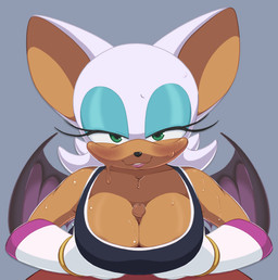 anthro anthro_on_anthro bat_wings big_breasts bodily_fluids breast_play breasts duo erection eyeshadow female first_person_view genitals green_eyes hair huge_breasts looking_at_viewer makeup male male/female male_pov membrane_(anatomy) membranous_wings penis sex simple_background smile smiling_at_viewer sweat titfuck titfuck_under_clothes white_hair wings four-pundo sega sonic_riders sonic_the_hedgehog_(series) knuckles_the_echidna rouge_the_bat bat echidna mammal monotreme 2025 absurd_res hi_res