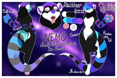 anthro biped breasts butt countershade_torso countershading feet female fingers front_view fur hair nude nude_anthro nude_female paws rear_view solo standing stripes tail teeth toes tongue monstercheetah mammal 2026 digital_drawing_(artwork) digital_media_(artwork) hi_res
