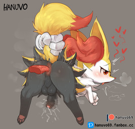 ambiguous_gender anal annoyed anthro anus backsack balls barefoot bent_over biped black_body black_fur blush bodily_fluids butt cheek_tuft crossed_arms digitigrade dipstick_tail disembodied_hand dripping duo ears_back erection facial_tuft feet feral foreskin fur genital_fluids genitals heart_eyes heart_symbol humanoid_genitalia humanoid_genitalia_on_feral humanoid_penis humanoid_penis_on_feral inner_ear_fluff lifted lifted_by_tail male male/ambiguous markings multicolored_tail musk musk_cloud nude oral pawpads penis perineum pink_pawpads pivoted_ears precum precum_drip rear_view red_body red_eyes red_fur red_inner_ear_fluff rimming sex shota simple_background solo_focus sweat sweaty_balls sweaty_butt sweaty_genitalia tail tail_grab tail_markings text toes tongue tongue_out tuft white_body white_fur yellow_body yellow_fur young young_anthro young_male hanuvo third-party_edit nintendo pokemon braixen generation_6_pokemon mammal pokemon_(species) 2023 censor_removal_edit digital_media_(artwork) english_text hi_res