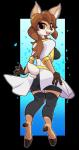 2018 alpha_channel anthro black_nose breasts brown_eyes brown_hair butt butt_pose clothed clothing coat deer doe_(alfa995) female hair hi_res hooves lab_coat legwear long_hair looking_at_viewer looking_back mammal open_mouth open_smile pose smile snappygrey solo topwear