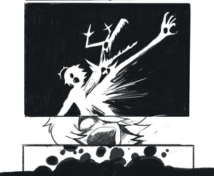 ambiguous_gender anthro antlers clothed clothing dark_fountain darkness death duo dust fission fusion goo-connected_lips horn identity_death merge_transformation merging open_mouth reborn reincarnation resurrection revival sharp_teeth solo soul teeth young chameshida deltarune undertale_(series) dess_holiday kris_dreemurr roaring_knight darkner deer human hybrid mammal monster soul_(undertale) comic