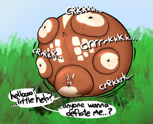 antlers dialogue feral floating horn hyper hyper_inflation inflatable inflation male motion_lines onomatopoeia solo sound_effects speech_bubble text unknown_artist deer_mike mike_(deer_mike) animate_inanimate deer living_inflatable mammal 2026 english_text hi_res