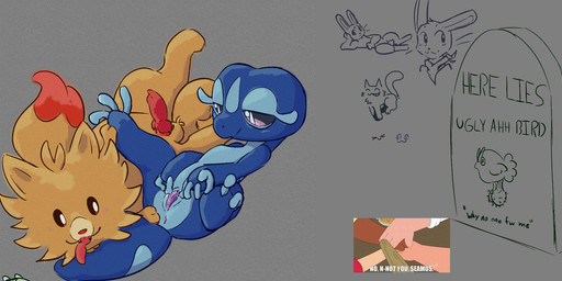 animal_genitalia animal_penis anus balls canine_genitalia canine_penis ears_up erection female fur genitals group kerchief knot knotted_penis male male/female open_mouth penis smile spread_legs spread_vulva spreading tail tombstone tongue tongue_out vulva bigfishyfishy family_guy nintendo pokemon pokemon_winds_and_waves cleveland_brown glenn_quagmire joe_swanson peter_griffin browt domestic_cat felid feline felis gecqua generation_10_pokemon lagomorph leporid mammal pokemon_(species) pombon rabbit reptile scalie 2026 hi_res shaded