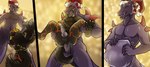 abdominal_bulge abs anal anal_penetration animal_genitalia anthro anthro_pred balls bodily_fluids christmas_clothing christmas_headwear clothing comic_panel dripping duo erection fangs feet foot_focus genitals goo_drip hat head_in_mouth headgear headwear holidays horn humping knot knotted_penis larger_anthro larger_male larger_pred licking licking_lips licking_own_lips male male/male male_penetrated male_penetrating male_penetrating_anthro male_penetrating_male male_pred muscular muscular_anthro muscular_male pawpads paws pecs penetration penile penile_penetration penis purple_body purple_flesh purple_penis red_eyes santa_hat self_lick sex sharp_teeth sheath simple_background size_difference slime smaller_male smaller_prey soft_vore spiked_tail spikes spikes_(anatomy) tail teeth tongue vore willing_pred willing_prey blablasaur christmas mythology devourer_(razor_koopa) canid canine canis dragon goo_creature goo_dragon mammal mythological_creature mythological_scalie scalie wolf 2024 absurd_res comic cover cover_art cover_page hi_res