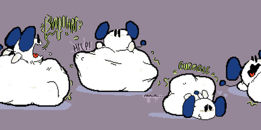 4-bit abdominal_bulge ambiguous_gender ambiguous_pred ambiguous_prey armless belly belly_on_ground belly_reduction big_belly biped black_eyes black_text bloated blue_ears blue_tail blush blush_lines bodily_noises burping calling_for_help closed_smile death derived_sound_effect digestion digestion_noises digestion_sequence ellipsis empty_eyes extended_sound_effect fatal_vore featureless_crotch featureless_feet feet five_frame_sequence front_view fully_inside gaping_mouth green_text gurgle_(sound_effect) half-closed_eyes hand_imprint heart_reaction heart_symbol huge_belly hyper hyper_belly imprint legs_up licking licking_lips licking_own_lips line_tail looking_pleasured lying lying_on_ground monotone_background monotone_face monotone_feet motion_lines mouth_closed muffled muffled_screaming narrowed_eyes noseless nude_ambiguous on_front on_ground open_mouth raised_lower_eyelid red_tongue resting_on_belly rumbling_stomach satisfied short_legs side_mouth side_view simple_background sitting sitting_on_ground size_difference smaller_ambiguous smaller_pred smile smiling_eyes smoothening_bulge_digestion soft_vore solo sound_effect_variant sound_effects standing struggling struggling_prey tail tail_orb tan_background text thin_tail tongue tongue_out unseen_prey unusual_ears unwilling_prey vore vowelless vowelless_vocalization walking walking_away wavy_mouth wavy_smile white_body white_face white_feet meatcanister chuchu_rocket sega chuchu_(chuchu_rocket) mammal mouse murid murine rodent waddling_head 2026 digital_media_(artwork) english_description english_text full-length_portrait hi_res pixel_(artwork) portrait sequence