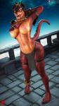 3d_(artwork) 9:16 anthro areola breasts crossgender digital_media_(artwork) dragon drogoz_(paladins) exposed female hi-rez_studios lizard looking_at_viewer mythological_creature mythological_scalie mythology nipples non-mammal_breasts non-mammal_nipples paladins_(game) queen reptile royalty scalie smile solo ssurface3d tail thick_thighs tongue