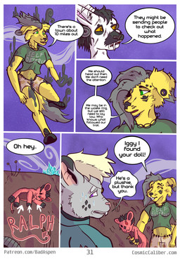 dialogue fantasy magic plushie powers science_fiction smoke space superpowers text cosmic_caliber caliber cosmic bird_dog canid canine canis demon domestic_dog golden_retriever hunting_dog lemur mammal mouse murid murine primate retriever rodent strepsirrhine absurd_res comic english_text hi_res url