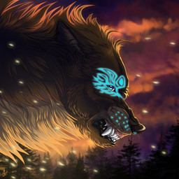 black_lips black_nose blue_eyes day detailed_background feral lips outside sky solo teeth wolfroad canid canine canis mammal wolf 1:1 2015 digital_media_(artwork)