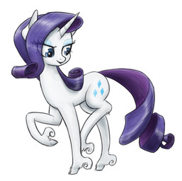 blue_eyes cutie_mark eyeshadow female feral fur glistening glistening_eyes hair hooves horn makeup purple_hair purple_tail simple_background solo tail translucent translucent_hair white_background white_body white_fur king-kakapo friendship_is_magic hasbro my_little_pony mythology rarity_(mlp) equid equine mammal mythological_creature mythological_equine unicorn 2016