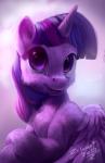 2017 absurd_res equid equine feathers female feral friendship_is_magic fur hair hasbro hi_res horn looking_at_viewer mammal my_little_pony mythological_creature mythological_equine mythology purple_body purple_eyes purple_feathers purple_fur solo twilight_sparkle_(mlp) winged_unicorn wings zilvart