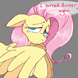 bodily_fluids crying dialogue female feral fur green_eyes grey_background hair long_hair looking_at_viewer pink_hair sad simple_background solo speech_bubble talking_to_viewer tears text wings yellow_body yellow_fur thatponybell friendship_is_magic hasbro my_little_pony mythology fluttershy_(mlp) equid equine horse mammal mythological_creature mythological_equine pegasus pony 1:1 2026 digital_drawing_(artwork) digital_media_(artwork) english_description english_text hi_res