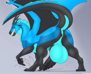 balls big_balls big_penis bodily_fluids cum ejaculation feral genital_fluids genitals huge_balls huge_penis hyper hyper_balls hyper_genitalia hyper_penis inviting male penis presenting solo masonparker european_mythology mythology carnyx_(virtualrage) dragon mythological_creature mythological_scalie scalie western_dragon