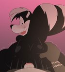 2017 absurd_res anal anthro aroused bedroom_eyes big_butt bite black_and_white_fur black_body black_fur blush butt butt_grab butt_touch duo fan_character first_person_view fluffy fluffy_tail from_behind_position fur genitals girly grin hand_on_butt hi_res jerseydevil looking_at_viewer looking_back looking_back_at_viewer looney_tunes male male/male mammal mephitid multicolored_body multicolored_fur narrowed_eyes naughty_face nude penis pepe_le_pew rough_sex seductive sex skunk smile solo_focus striped_body striped_fur striped_skunk stripes tail tongue tongue_bite tongue_out warner_brothers white_body white_fur