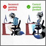 anthro big_butt black_lipstick butt chair choker clothed clothing corset crossdressing desk feminization footwear furniture high_heels jewelry latex latex_clothing latex_legwear legwear lingerie lipstick makeup male necklace office_chair posture shoes solo table text topwear maxmiles correct_gaming_posture rivets_(rivetstheblue) hybrid mammal procyonid raccoon 1:1 english_text hi_res meme
