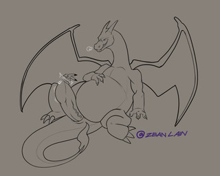 anthro belly big_belly bodily_fluids body_outline breath claws cock_vore duo erection feet feet_first fire forced genital_fluids genitals grey_background hand_on_belly horn larger_pred looking_at_prey male male/male male_pred nude_pred partially_inside penile penis precum purple_text simple_background sitting size_difference spread_legs spreading struggling struggling_prey text toothy_grin unwilling_prey vein veiny_penis vore willing_pred wings zeanlain nintendo pokemon charizard generation_1_pokemon pikachu pokemon_(species) 2021 5:4 signature story story_at_source story_in_description