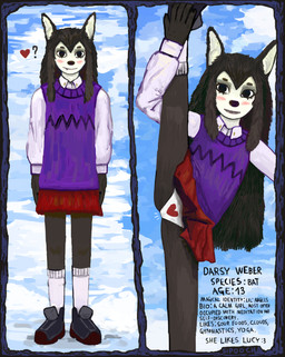 adolescent anthro biography black_eyes black_nose blush bottomwear braces brown_body brown_eyebrows brown_fur brown_hair clothing cloud ears_up eyebrows eyelashes female flexible footwear fur grey_clothing grey_footwear grey_shoes grey_sneakers hair heart_print_panties hi_re long_hair looking_at_viewer manicure one_leg_up purple_clothing purple_sweater purple_topwear raised_leg red_bottomwear red_clothing red_skirt shirt shoes skirt sky smile sneakers socks solo splits spread_legs spreading standing sweater text topwear underwear vertical_splits white_clothing white_ears white_footwear white_shirt white_socks white_topwear white_underwear young sipoocha cartoon_network summer_camp_island fan_character bat mammal absurd_res english_text hi_res