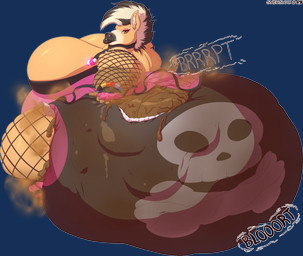 anthro big_breasts black_diaper blort bodily_noises breasts clothed clothing diaper different_sound_effects excessive_feces extended_sound_effect facial_piercing feces female huge_breasts hyper hyper_breasts hyper_feces hyper_soiling nose_piercing onomatopoeia piercing pooping print_diaper scatplay simple_background soiled_diaper soiling soiling_diaper solo sound_effect_variant sound_effects text transparent_background unclean_diaper used_diaper using_diaper vowelless vowelless_sound_effect wearing_diaper sneksnax equid equine horse mammal absurd_res alpha_channel digital_media_(artwork) hi_res