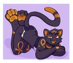 anthro butt clothing female lingerie male paws solo tail pastelcore egyptian_mythology middle_eastern_mythology mythology propy_(isopropyl7915) deity domestic_cat felid feline felis mammal hi_res