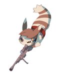 ambiguous_gender eyewear fur gun ranged_weapon rifle simple_background sniper_rifle solo weapon salanchu nintendo pokemon furret generation_2_pokemon pokemon_(species) 2015 absurd_res digital_drawing_(artwork) digital_media_(artwork) hi_res signature