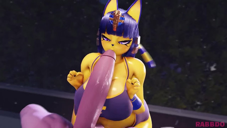 accessory anthro athletic_wear big_breasts big_penis blue_hair body_worship bottomwear bouncing_breasts breast_play breast_squish breasts butt_jiggle clothed clothing colored_nails duo female fur genital_worship genitals glistening glistening_body gym_bottomwear gym_shorts hair hair_accessory huge_penis human_on_anthro humanoid_genitalia humanoid_penis hyper hyper_genitalia hyper_penis interspecies jiggling kissing licking_tip male male/female male_human nails penile penis penis_kissing penis_worship purple_eyes sex shirt shorts squish tail tank_top titfuck topwear yellow_body yellow_fur rabbdo scrag_(modeler) animal_crossing nintendo ankha_(animal_crossing) domestic_cat felid feline felis human mammal 16:9 3d_(artwork) 3d_animation animated digital_media_(artwork) no_sound short_playtime video watermark widescreen