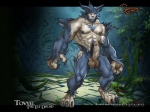 balls claws erection fangs genitals male muscular muscular_humanoid muscular_male penis solo teeth silencio wolfman elf humanoid 4:3 wallpaper