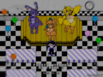 alternate_universe anthro balloon beak bib big_breasts big_butt blue_body blue_fur bottomwear breasts buckteeth butt clock clothed clothed_male clothing crossgender crt crt_effect ear_piercing ear_ring electronics eyewear feathers female freckles fur furniture glasses group hair hat headgear headwear holding_object inflatable looking_at_viewer machine male microphone navel nipples nude nude_female open_mouth orange_body orange_fur overalls overweight parody piercing pizzeria poster purple_clothing ring_piercing smile stage table teeth text thick_thighs top_hat topwear wearing_glasses white_body wide_hips yellow_body yellow_feathers moronicpixels xenias98 five_nights_at_freddy's scottgames bonnie_(fnaf) chica_(fnaf) freddy_(fnaf) animal_humanoid animatronic avian bear bird chicken galliform human humanoid lagomorph leporid mammal phasianid rabbit robot 4:3 digital_media_(artwork) english_text pixel_(artwork)