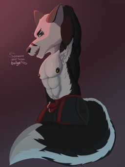 abs anthro bulge clothing jockstrap male male/male solo underwear tempalust canid canine fox mammal hi_res