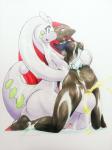 2014 :d absurd_res anthro breasts claws dragon eyelashes female goo goodra hi_res lesbian nintendo nipples nude open_mouth peeing penetration pokémon pussy sharp_claws side_boob sitting slime standing toe_claws tongue unknown_artist urine vaginal video_games zoroark
Rating: Explicit
Score: 5
User: forkU
Date: March 29, 2014