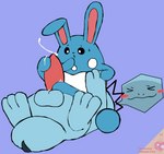 3_toes ambiguous_gender azumarill blue_body blush blush_stickers bodily_fluids cum digital_media_(artwork) duo english_text erection facesitting featureless_feet feet feral foot_fetish foot_play footjob generation_1_pokemon generation_2_pokemon genital_fluids genitals hi_res magikarp male nintendo open_mouth orgasm orgasm_face penis pokemon pokemon_(species) quagsire secretsableye sex simple_background sitting_on_another smile tail text toes tongue watermark
