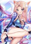 barefoot blonde_hair blue_eyes breasts clothed clothing colored_nails feet female hair inner_ear_fluff nails solo tuft squchan league_of_legends riot_games tencent ahri_(lol) animal_humanoid canid canid_humanoid canine canine_humanoid fox_humanoid humanoid mammal mammal_humanoid 2020 hi_res