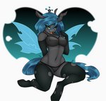 anthro anthrofied big_breasts bra breasts clothing female legwear panties solo thigh_highs underwear kennzeichen friendship_is_magic hasbro my_little_pony queen_chrysalis_(mlp) arthropod changeling hi_res