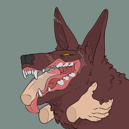 5_fingers anthro black_nose bodily_fluids disembodied_hand disembodied_penis duo ears_up fangs fellatio female fingers foreskin fur genital_danger_play genitals humanoid_genitalia humanoid_penis inner_ear_fluff long_tongue male male/female neck_tuft notched_ear open_mouth oral penile penis saliva saliva_on_penis scar sex sharp_teeth simple_background teeth tongue tuft yellow_eyes xenopera mythology sergeant_(xenopera) canid canine canis human humanoid mammal monster mythological_canine mythological_creature werecanid werecanine werecreature werewolf wolf 1:1 aliasing digital_media_(artwork) hi_res shaded