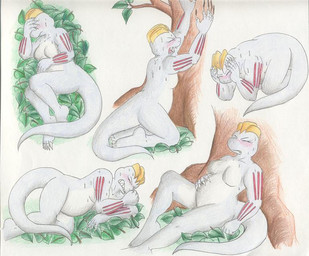 all_fours anthro birth blush bodily_fluids breasts eyes_closed feet female hand_on_belly hand_on_face labor labor_pains leaf leaf_pile lying nude on_back pain plant pregnant scratch_mark screaming solo sweat sweatdrop sweating_profusely tail tree china-kitty nintendo pokemon generation_1_pokemon machoke pokemon_(species) archived_source