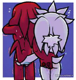 anal anal_fingering anal_fluids anal_fluids_on_butt anal_penetration anthro bodily_fluids duo fingering fingering_partner male male/male musical_note musical_symbol mutual_fingering nude penetration rear_view red_body sex standing symbol tail white_body meowwabae sega sonic_the_hedgehog_(series) knuckles_the_echidna silver_the_hedgehog echidna eulipotyphlan hedgehog mammal monotreme 2022 digital_drawing_(artwork) digital_media_(artwork)