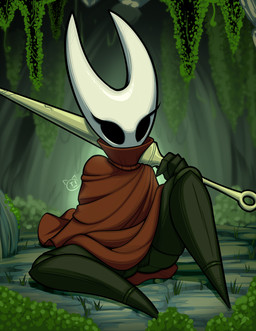 cloak clothing eyelashes featureless_crotch featureless_feet feet female fingers holding_object holding_weapon nail_(weapon) sitting sitting_on_ground solo spread_legs spreading weapon conditional_dnp teckworks hollow_knight_(franchise) team_cherry hornet_(hollow_knight) arthropod humanoid 2025 signature