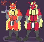anthro barely_visible_genitalia barely_visible_penis bulge detailed_bulge dildo duo genitals male male/male muscular muscular_anthro muscular_male penis penis_base sex_toy waiter waiter_tray rougetenjoname nintendo pokemon blaziken generation_3_pokemon pokemon_(species) 2018 absurd_res digital_media_(artwork) hi_res traditional_media_(artwork) brother_(lore) brothers_(lore) sibling_(lore)