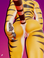 4_fingers 4_toes abs anthro anus athletic athletic_female black_inner_ear black_nose black_outline black_stripes blinking bouncing_breasts bouncing_butt bouncing_ears breasts butt claws close-up cube_(object) curled_tail face_closeup facial_markings feet female fingers floor front_view fur genitals handpaw head_markings looking_at_viewer looking_away markings montgomery_glands multiple_angles muscular muscular_thighs music nipples nude one_eye_closed orange_body orange_ears orange_eyes orange_fur outline paws pink_anus pink_nipples pink_pussy purple_background pussy rear_view simple_background solo striped_arms striped_body striped_chest striped_face striped_fur striped_legs striped_markings striped_tail stripes tail tail_markings tail_motion tail_sway toe_claws toes walk_cycle walking whiskers white_body white_breasts white_fur white_outline white_whiskers wink lemonleaf sound_warning dreamworks kung_fu_panda lorn_(musician) master_tigress felid mammal pantherine tiger 2024 3:4 3d_(artwork) 3d_animation animated digital_media_(artwork) hi_res short_playtime sound watermark webm