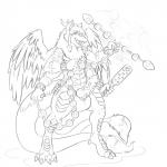 abs anthro balls biceps big_balls big_penis digitigrade erection feathered_wings feathers genitals knot male multi_arm multi_limb multi_tail pecs penis simple_background solo tail tail_tuft tuft wings min_(artist) fapp mythology talonius dragon feathered_dragon feathered_scalie mythological_creature mythological_scalie scalie 1:1 hi_res monochrome