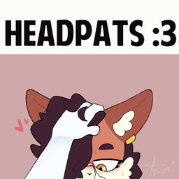 anthro blowjob_face bodily_fluids brown_hair choker cum cum_on_face duo ejaculation femboy first_person_view fluffy_ears genital_fluids hair headpat heart_symbol jewelry male male/male necklace piercing pov_hands smug smug_face sweat sweatdrop white_body starlit_aster canid canine fox human mammal 1:1 hi_res
