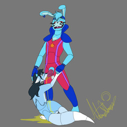 anthro bodily_fluids drinking drinking_urine duo genital_fluids machine male male/male mid_transformation oral oral_penetration peeing penetration sex transformation urine urine_in_mouth watersports fledgedragonfox fledge_(fledgedragonfox) glamrock_bonnie_(fnaf) animal_humanoid animatronic canid canine fox humanoid hybrid lagomorph lagomorph_humanoid mammal mammal_humanoid robot 1:1