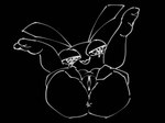 anthro anus black_background butt clitoris female genitals legs_up presenting presenting_hindquarters presenting_pussy pussy simple_background solo vussybussy vib-ribbon vibri's_cousin lagomorph leporid mammal rabbit 2024 4:3 black_and_white digital_drawing_(artwork) digital_media_(artwork) hi_res monochrome