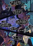 clothed clothing drugs female male medication pills conditional_dnp elvche scalywanderer fallout microsoft dean_(elvche) deathclaw gecko_(fallout) night_stalker_(fallout) scalie comic hi_res