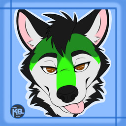 anthro blep headpiece kaitobearart male raffle solo tongue tongue_out kaitobear nitrowerehsuky canid canine canis domestic_dog husky mammal nordic_sled_dog spitz 1:1 absurd_res hi_res