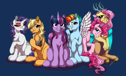 amputee antlers blonde_hair disability eyelashes feathered_wings feathers female feral fur green_eyes grin group hair hooves horn missing_eye navel orange_body orange_fur pink_body pink_fur pink_hair prosthetic purple_hair scar simple_background smile tail transparent_background white_body white_fur wings yellow_sclera lupiarts friendship_is_magic hasbro my_little_pony mythology applejack_(mlp) fluttershy_(mlp) mane_six_(mlp) pinkie_pie_(mlp) rainbow_dash_(mlp) rarity_(mlp) twilight_sparkle_(mlp) chimera draconequus equid equine horse mammal mythological_creature mythological_equine pony unicorn winged_unicorn absurd_res alpha_channel hi_res