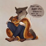 1:1 anthro artist_name bodily_fluids bodty bubble_speech canid canine canis clothed clothing comforting daww dialogue dreamworks duo embrace english_text feral fur grey_background hi_res hug male male/male mammal mr._snake_(the_bad_guys) mr._wolf_(the_bad_guys) positive_message reptile sad scales scalie scene_interpretation simple_background snake speech_bubble tears text the_bad_guys wolf
