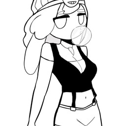 breasts clothing female hair lace long_hair looking_at_viewer simple_background solo white_background squiddoggy lepus_city space_(squiddoggy) hare humanoid lagomorph leporid mammal rabbit 1:1