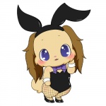 anthro biped blush brown_body brown_fur bunny_costume clothed clothing costume crossdressing femboy footwear fur high_heels long_ears male pumps purple_eyes shoes simple_background solo white_background young em_kei jewelpet playboy sanrio sega sega_fave io_(jewelpet) lagomorph leporid mammal rabbit 1:1 2015